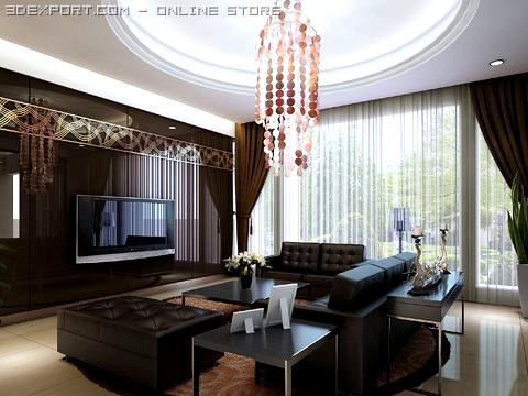 Living room 043 3D Model