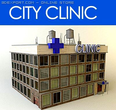 City Clinic Building 3D Model