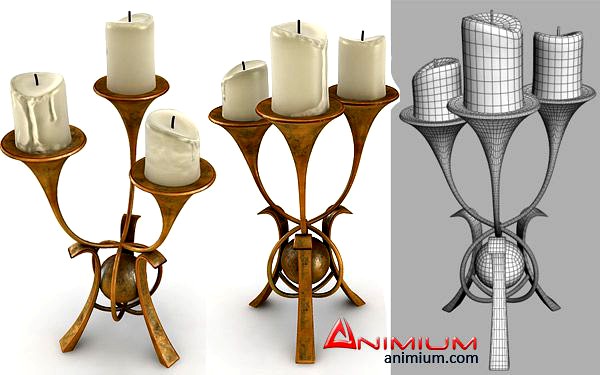 Candle Stand 3d model