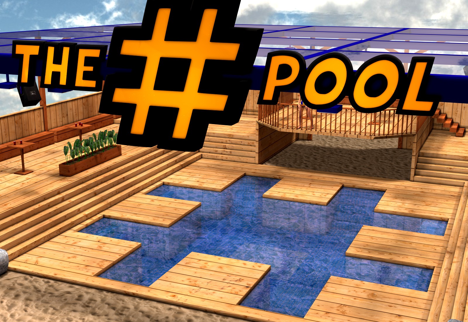 The Hashtag Pool  for Poser 7+
