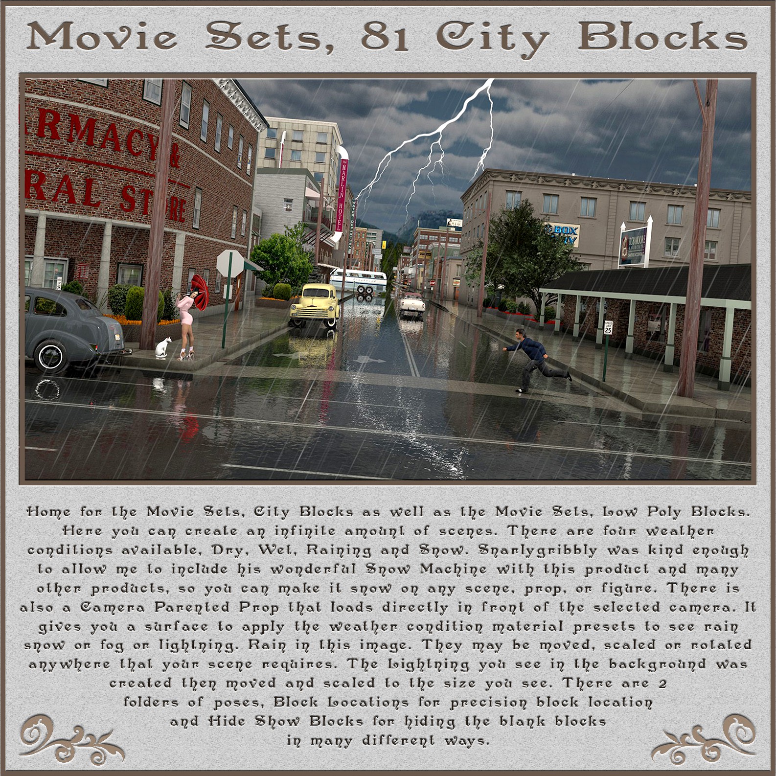 Movie Sets, 81 City Blocks