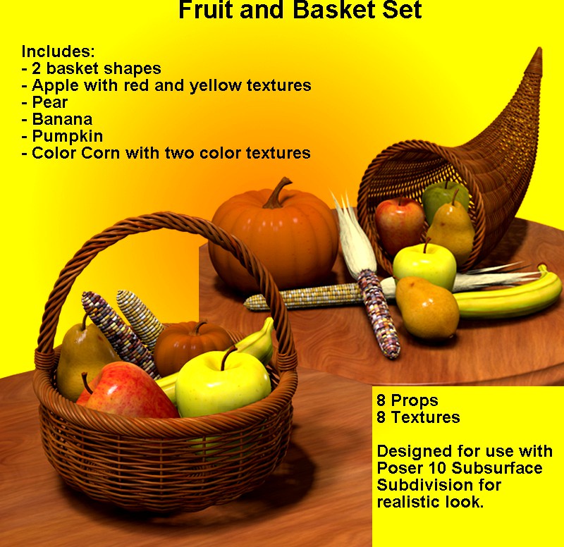 Fruit and Basket Set