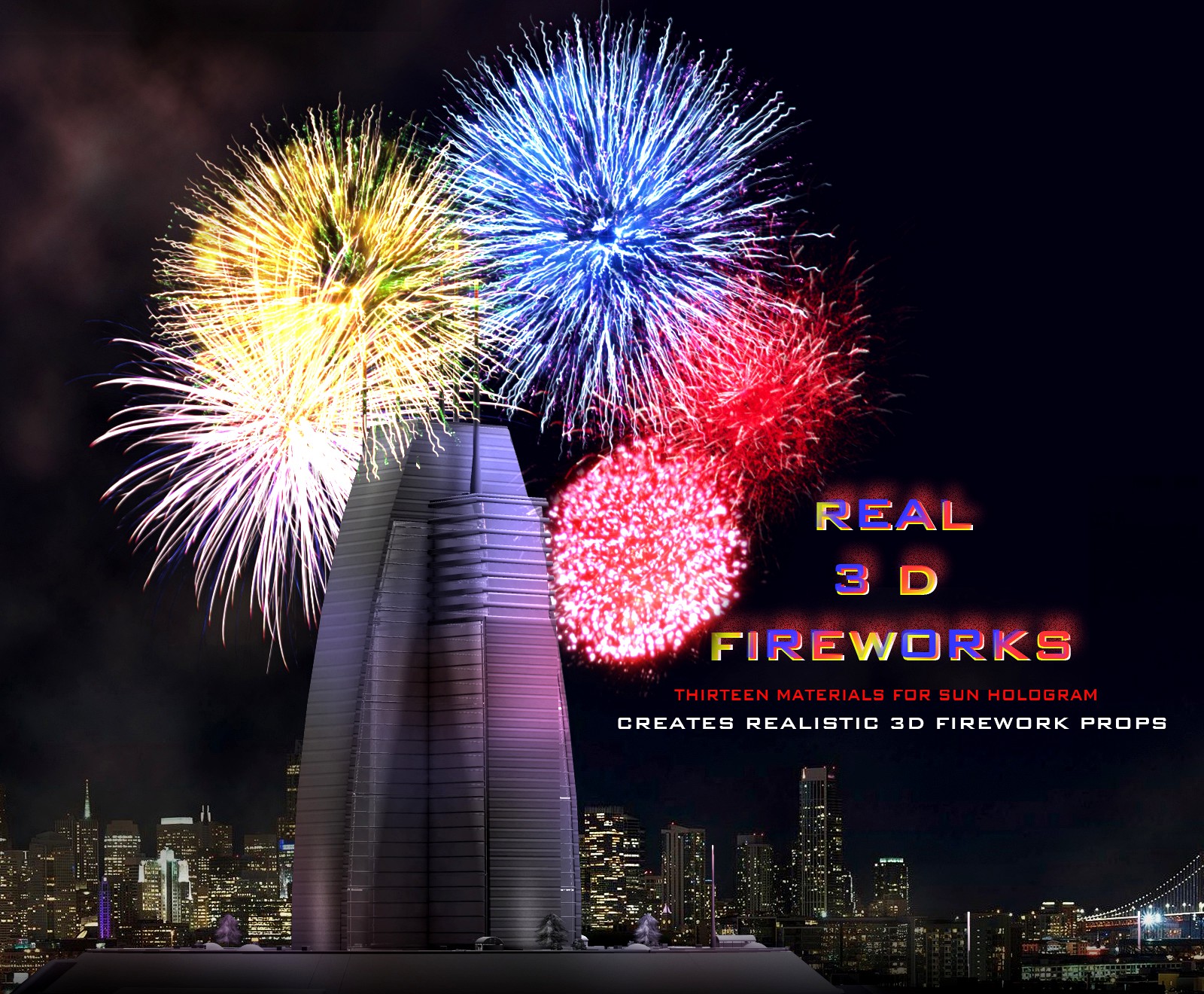 Real 3D Fireworks