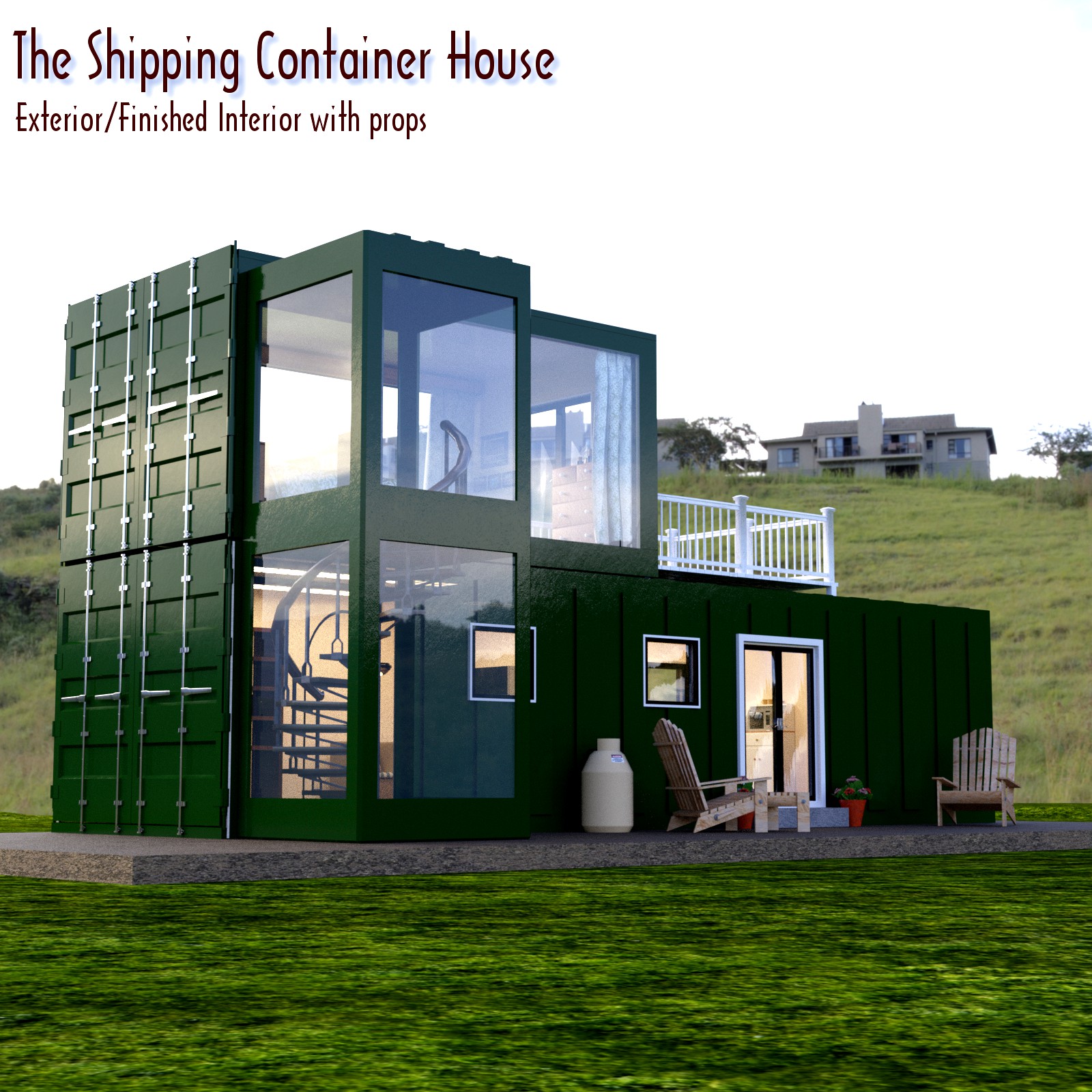 The Shipping Container House for DAZ Studio