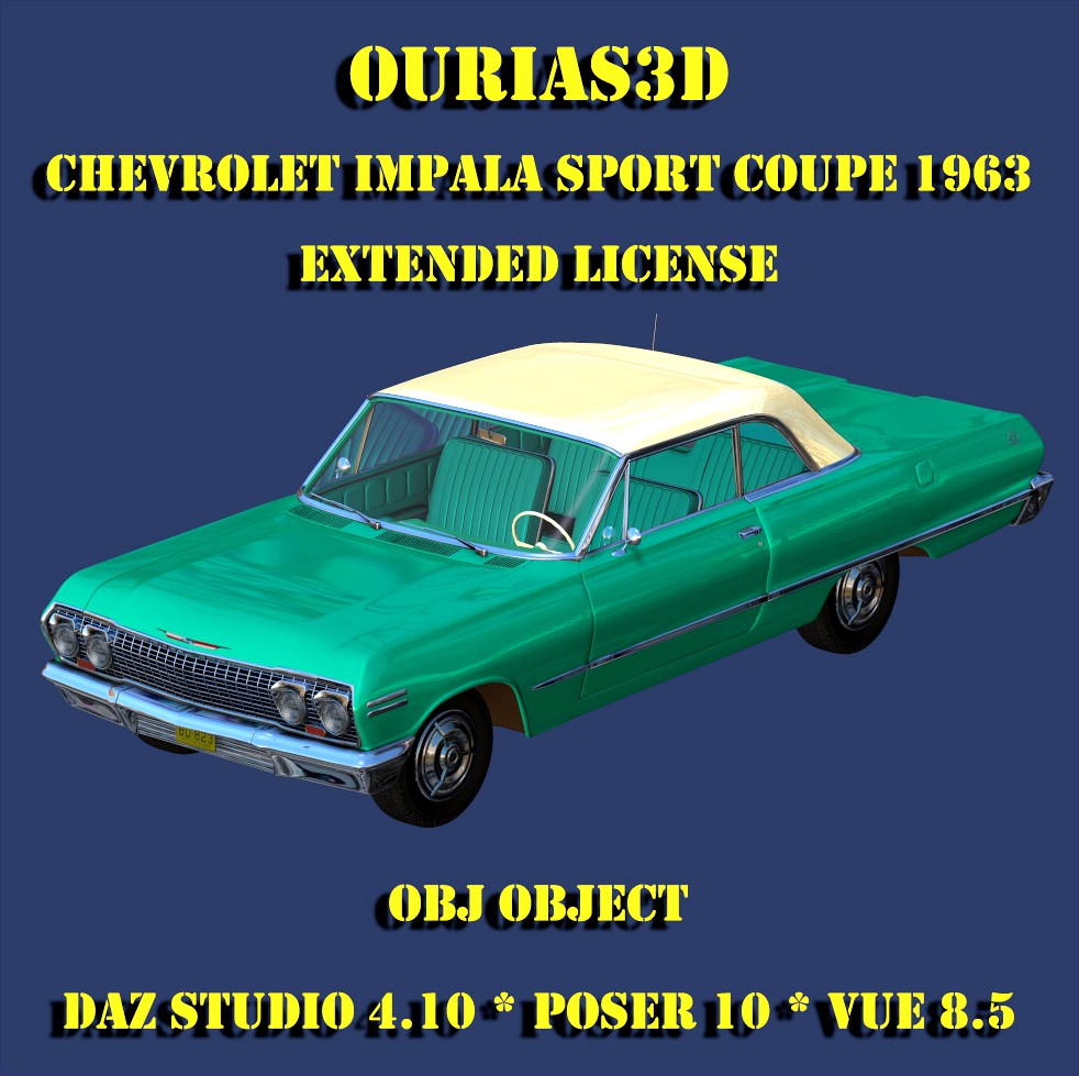 Chevrolet Impala Sport Coupe 1963 - Extended license