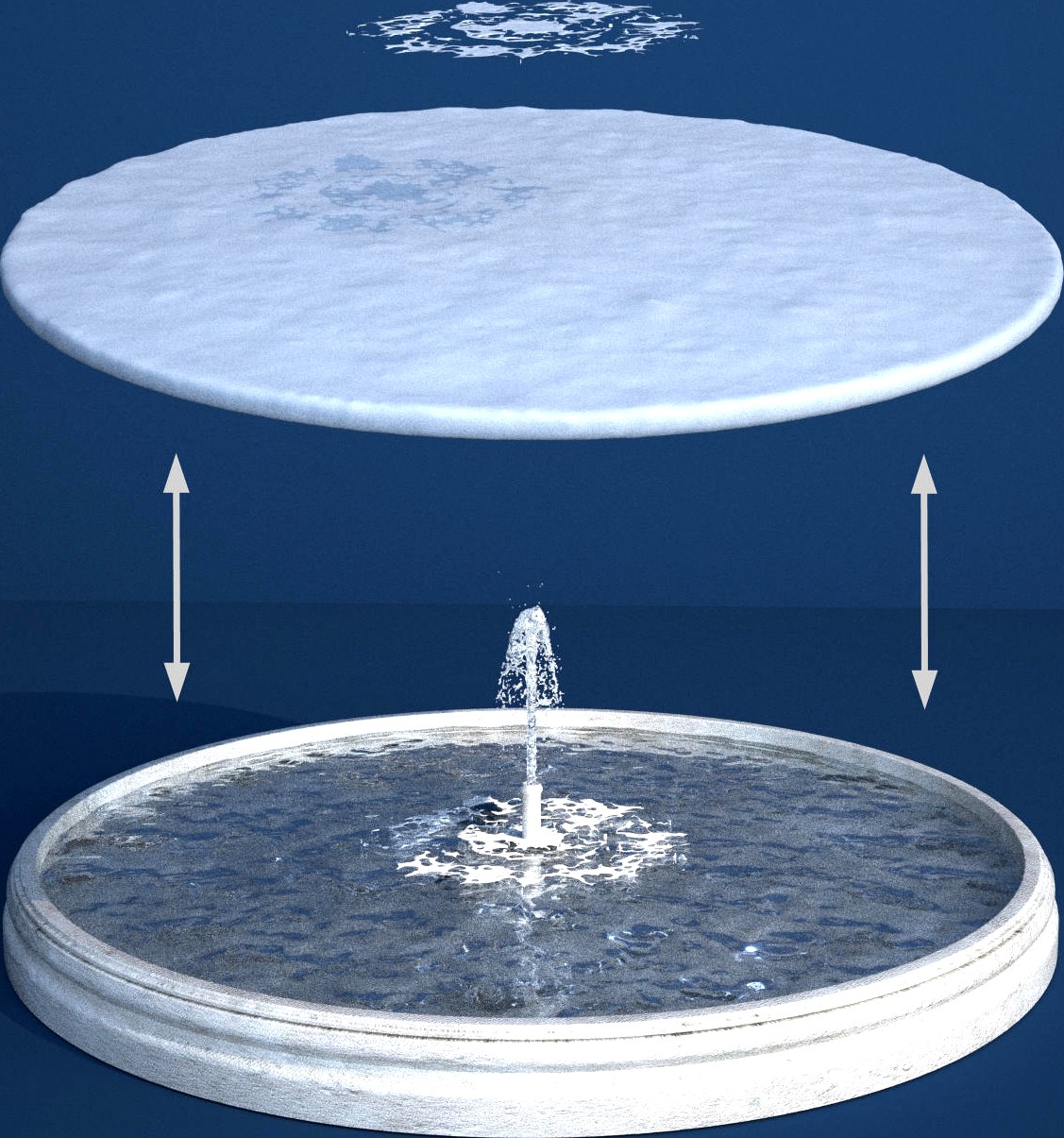 Fountain Maker Kit - Round Water Surfaces - Extended License
