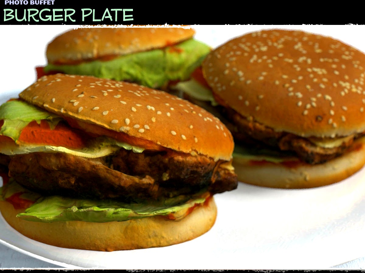 Photo Buffet: Burger Plate