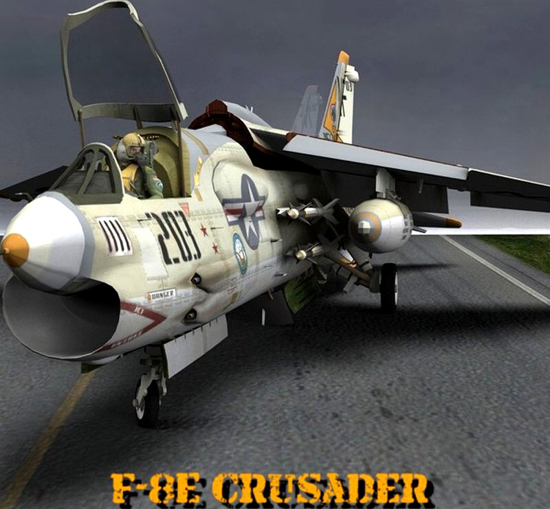 F8E Crusader for Poser