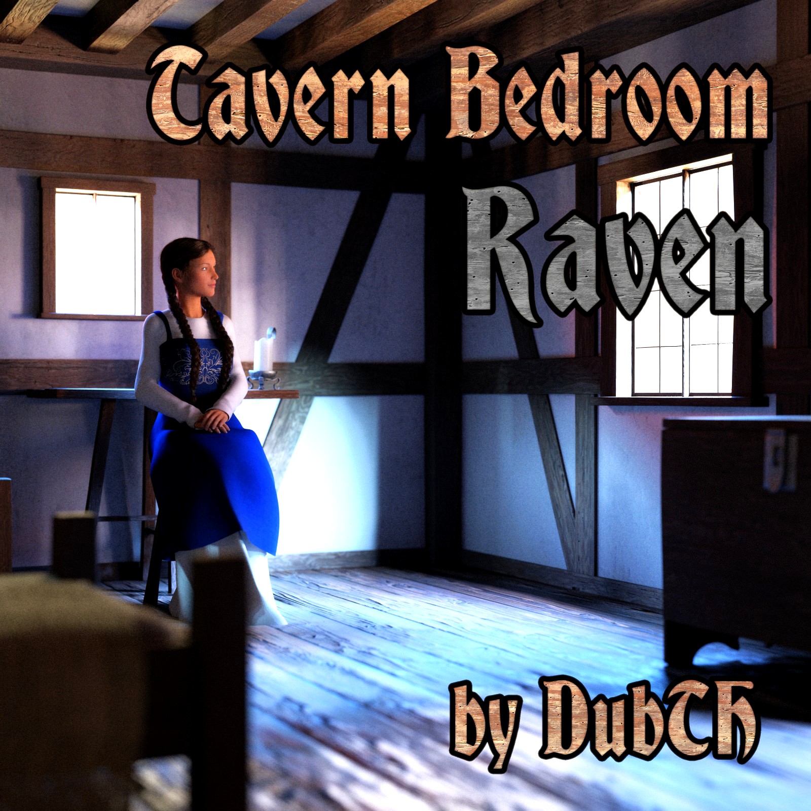Tavern Bedroom Raven for Iray
