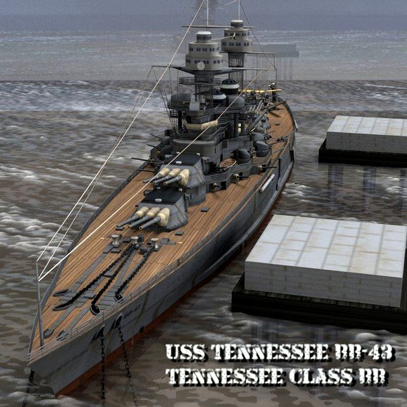 USS Tennessee BB-43 for Poser