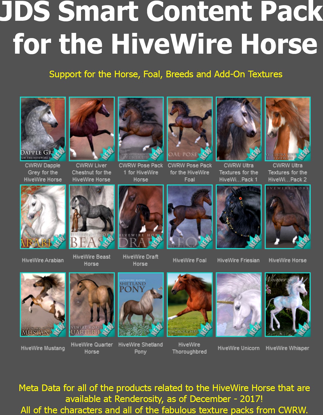 JDS Smart Content Pack for the HiveWire Horse