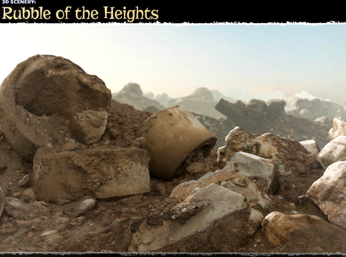 3D Scenery: Rubble of the Heights
