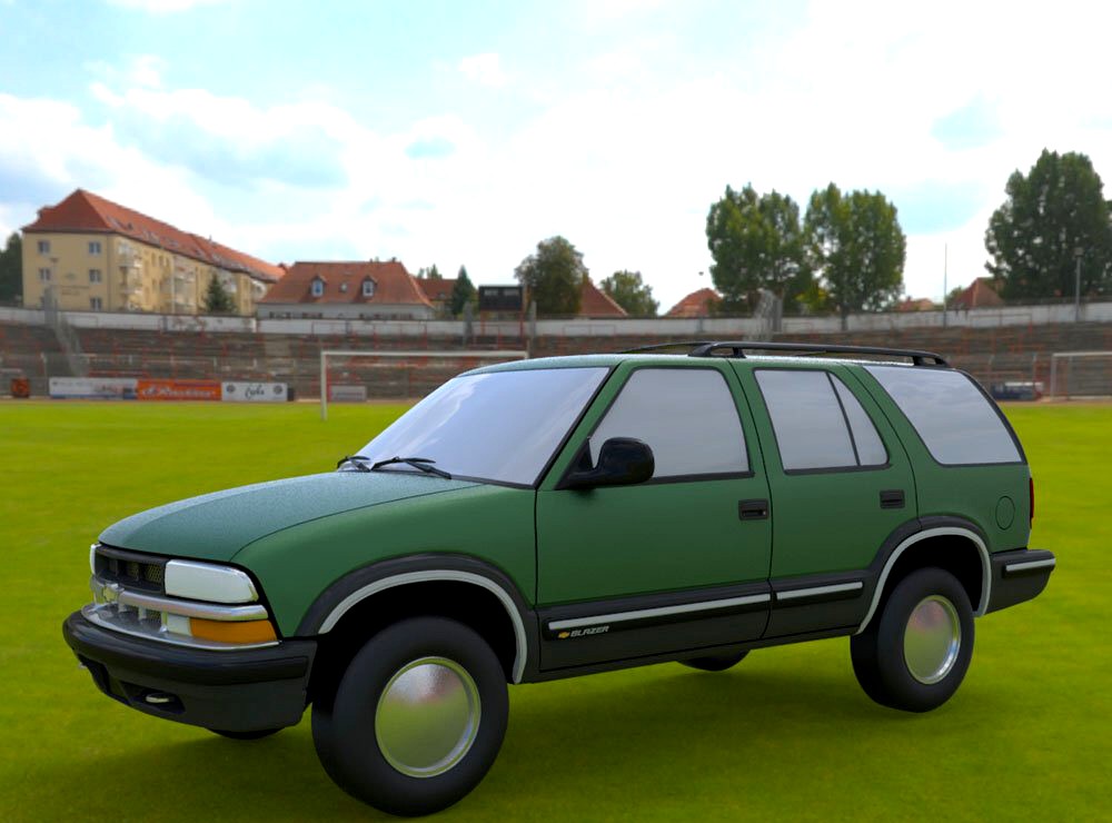 Chevy S10 Blazer 1998 for 3ds and obj - Extended License