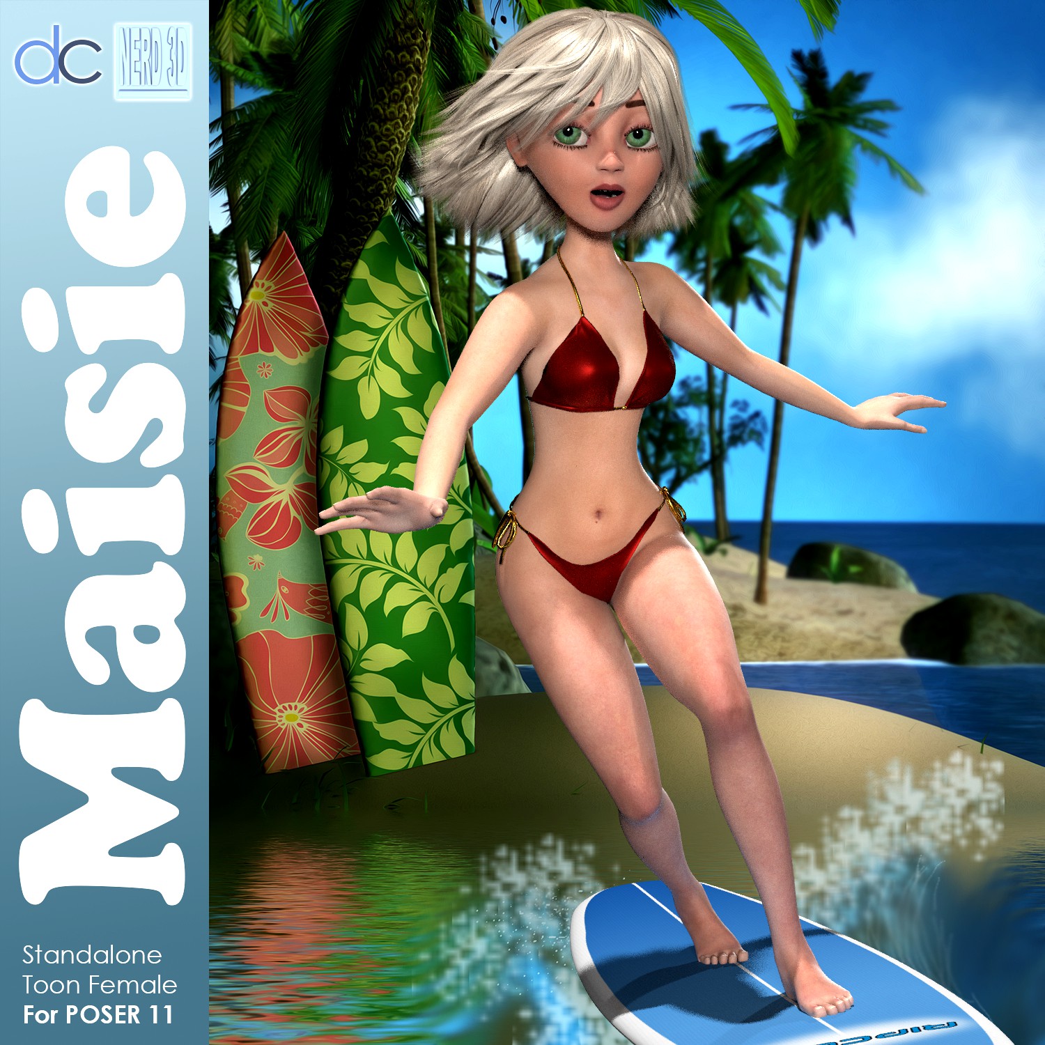 Maisie - Weight Mapped Toon Female for Poser