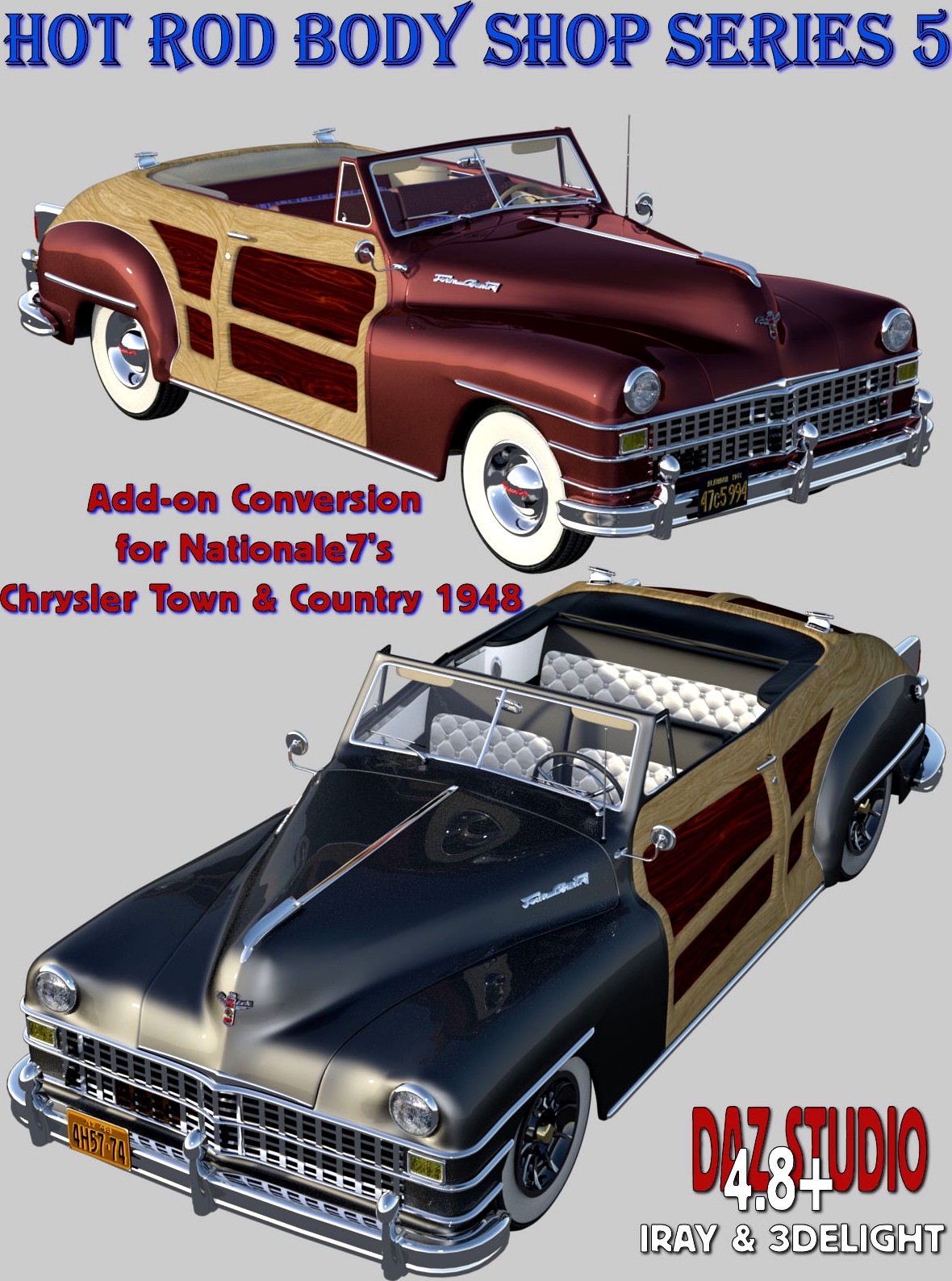 Hot Rod Body Shop Series 5 for Nationale7 Chrysler Town and Country 1948