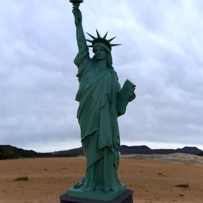 Statue of Liberty for Wavefront OBJ and Vue  - Extended License