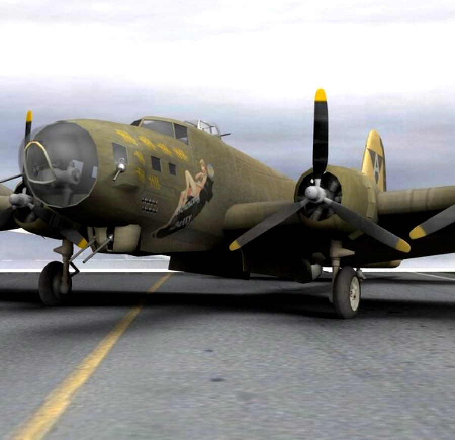 B-17G Flying Fortress  for Poser