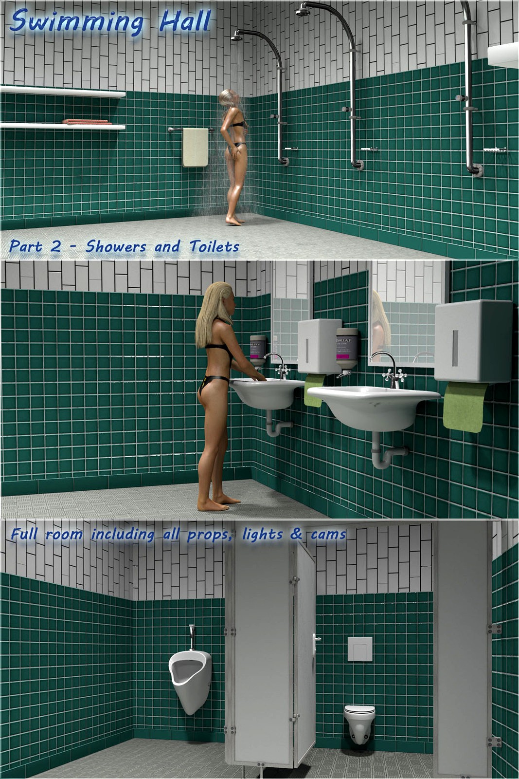 Swimming Hall Part 2 - Toilets and Showers - Extended License