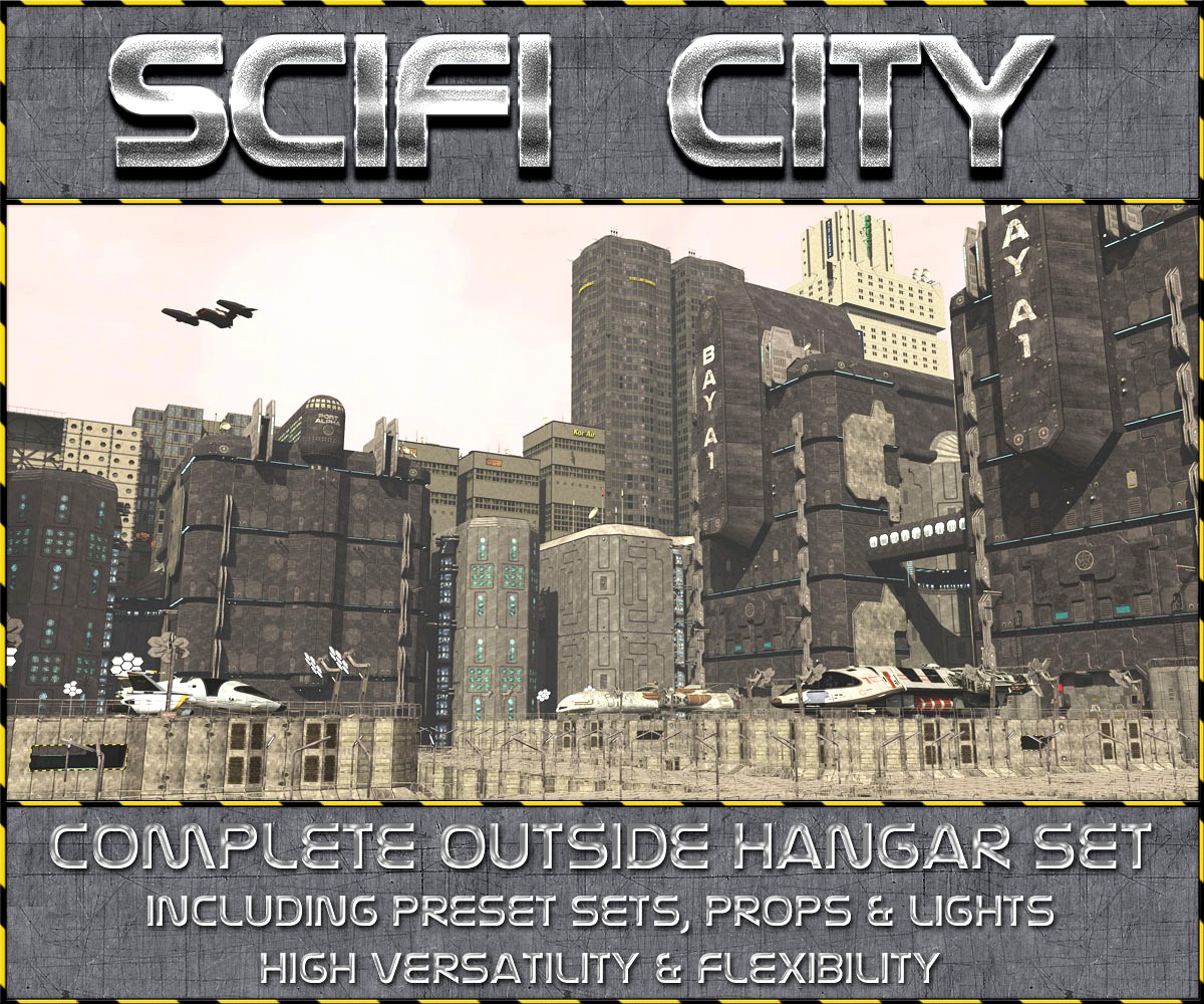 Scifi City Hangar Bay