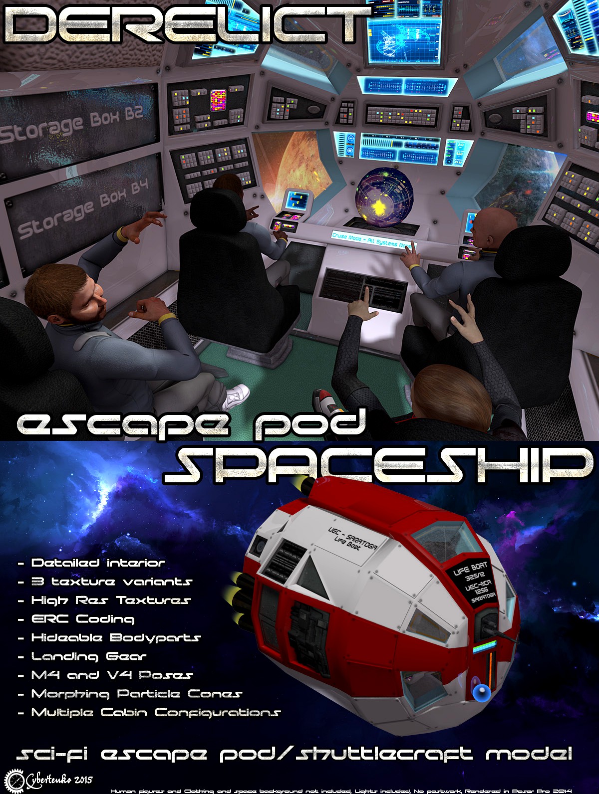 Derelict Spaceship: Escape Pod - Extended License