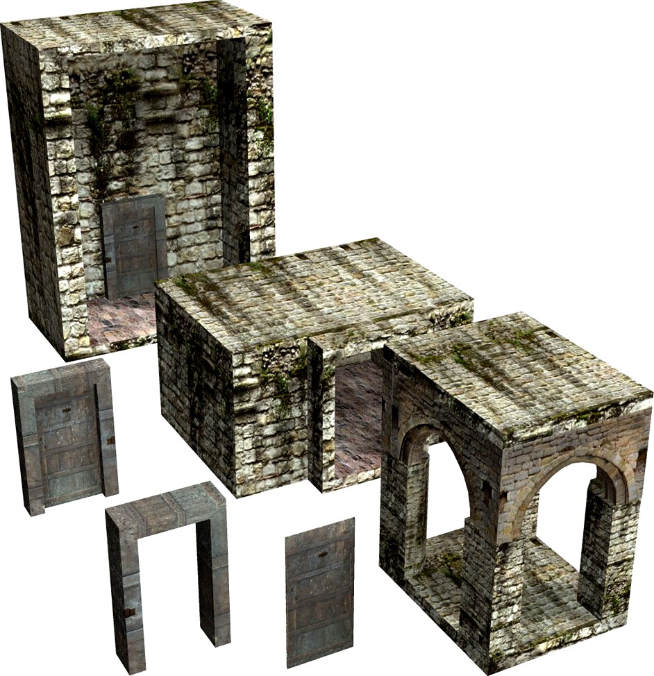 Abbey In Ruins: Construction Kit for Poser