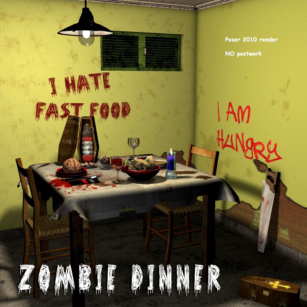 Zombie dinner - Extended License
