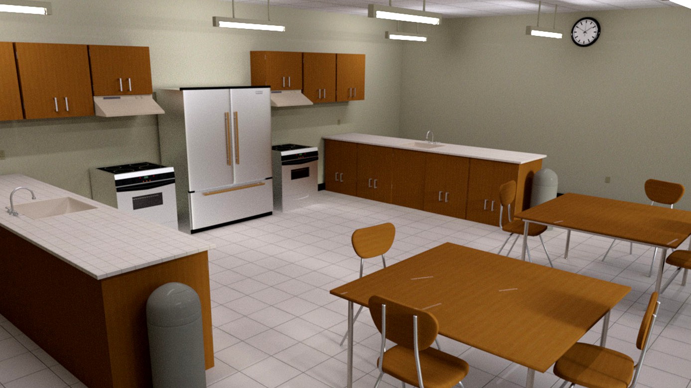 Home Economics Classroom (Poser, DS and Obj)