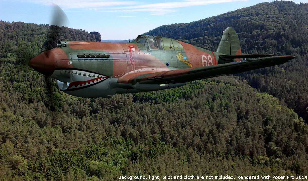 'Long-nosed' P-40 Tomahawk for Poser
