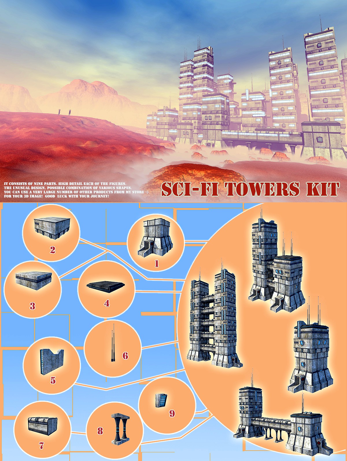 Sci-Fi Towers kit