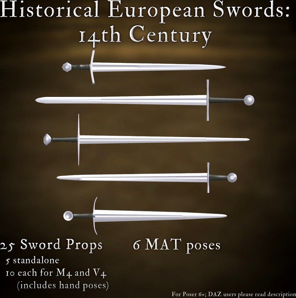 Historical European Swords: 14th Century - Extended License
