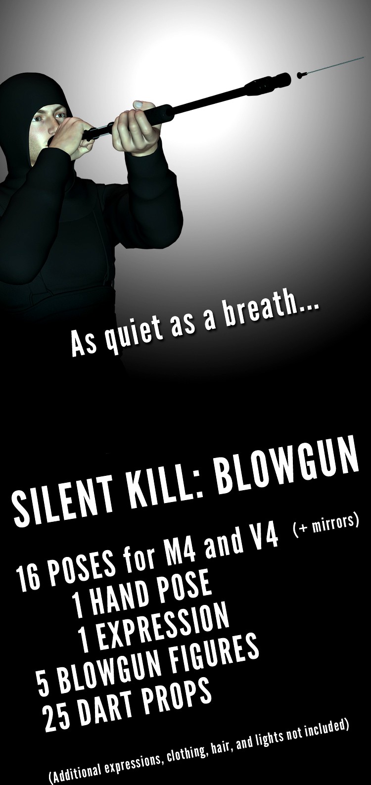 Silent Kill: Blowgun Poses