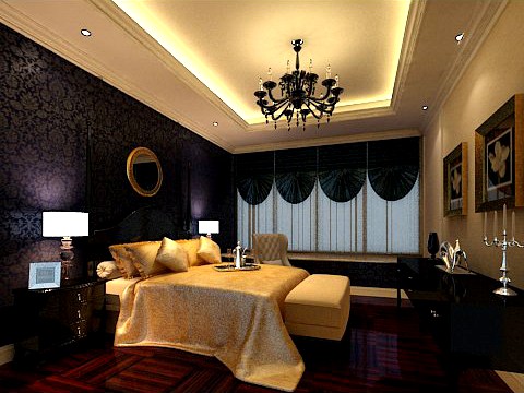 Photorealistic Bedroom 0016 3D Model