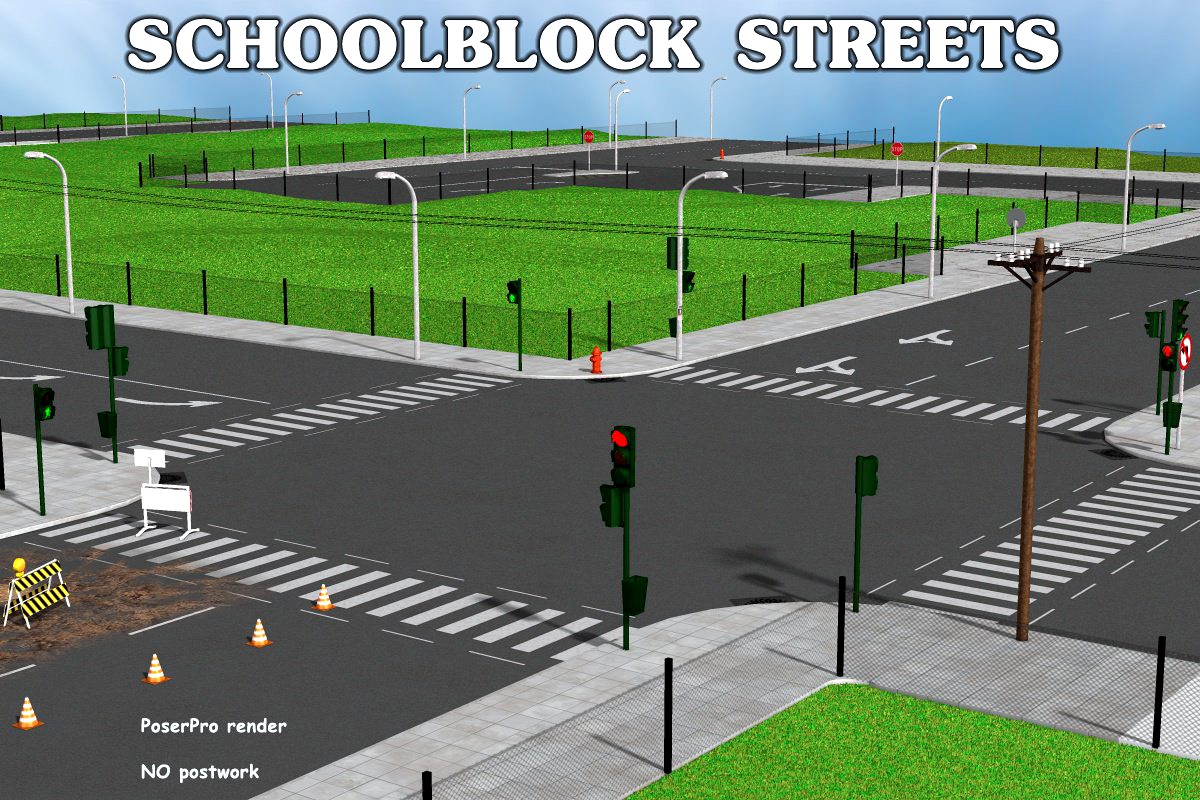 Schoolblock Streets - Extended License