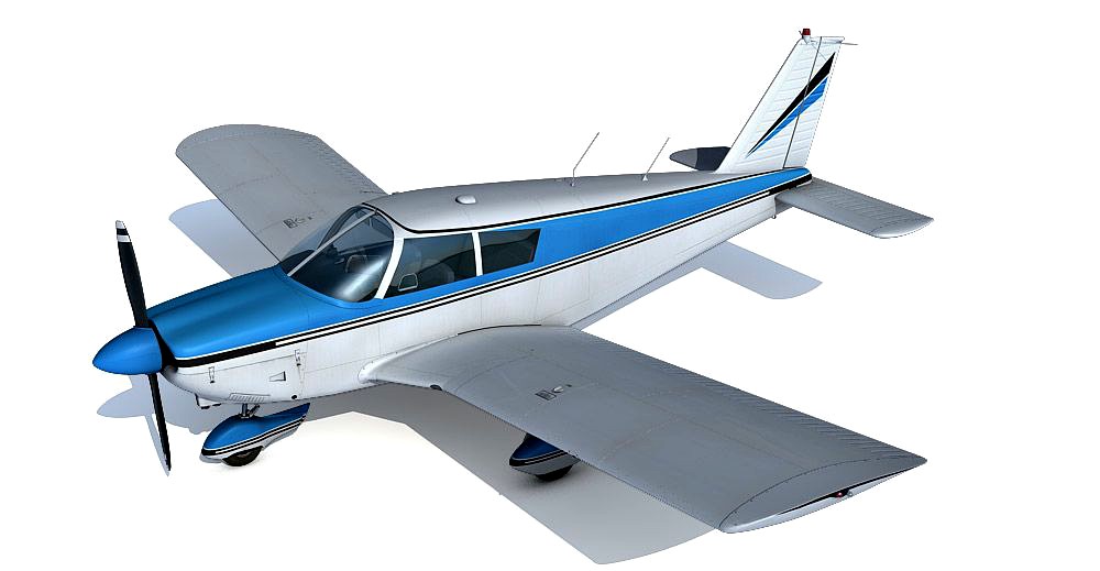 Piper PA-28 Cherokee 3d model