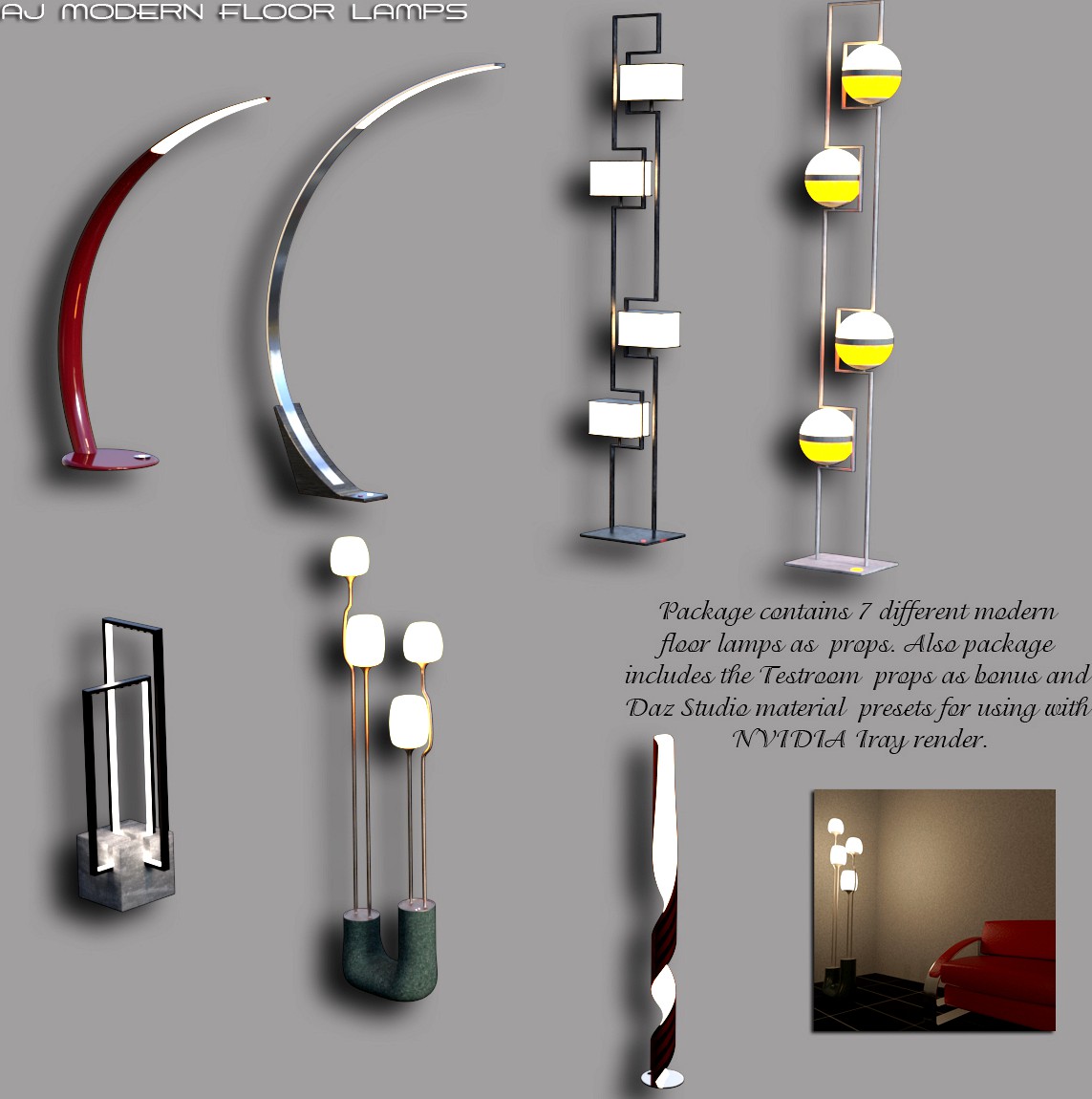 AJ Modern Floor Lamps