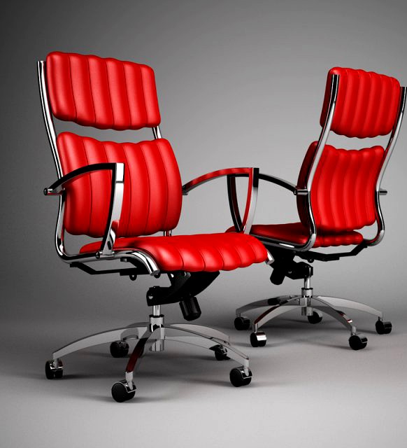 CGAxis Office Chair 52 3D Model