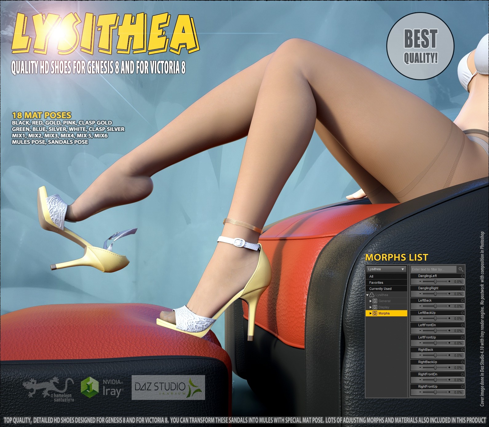 Lysithea Shoes - for Genesis 8 and Victoria 8