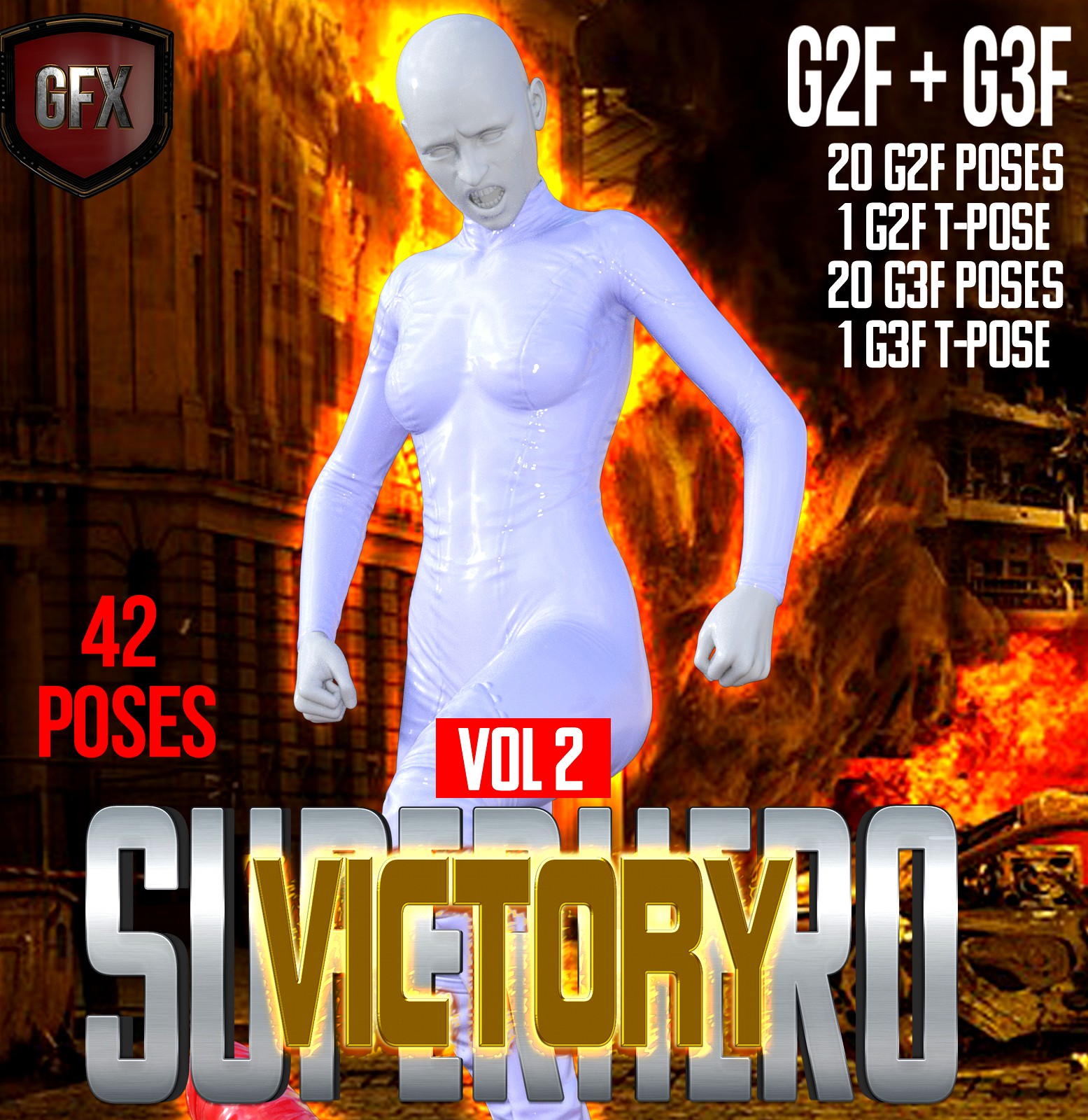 SuperHero Victory for G2F and G3F Volume 2