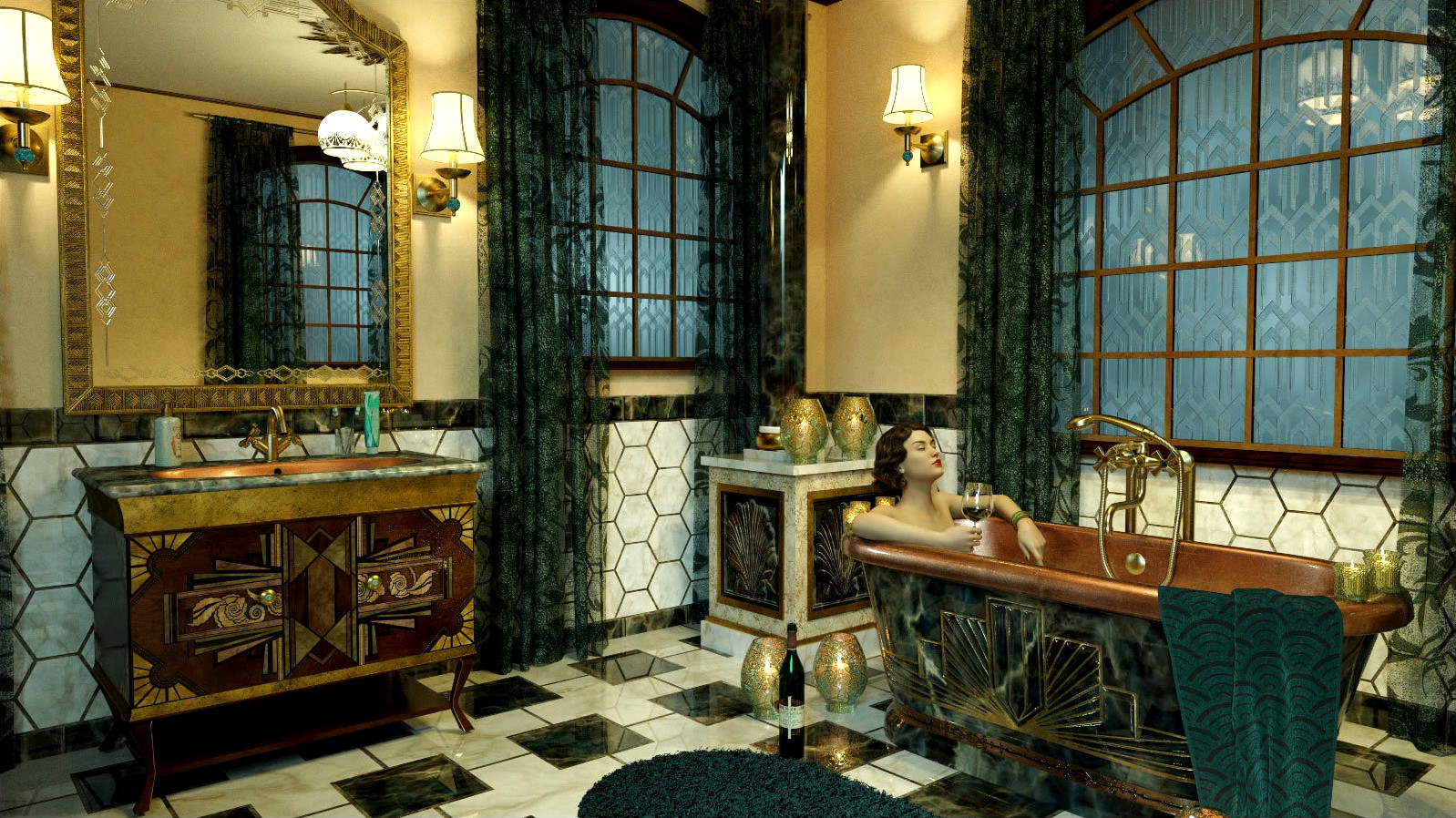 The Art Deco Bath