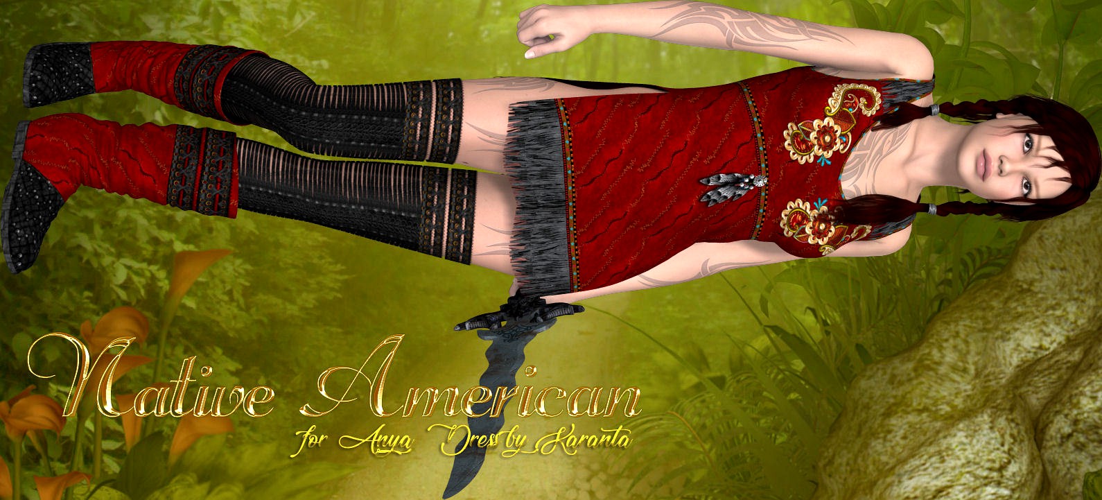DA-Native American for Anya Dress by karanta