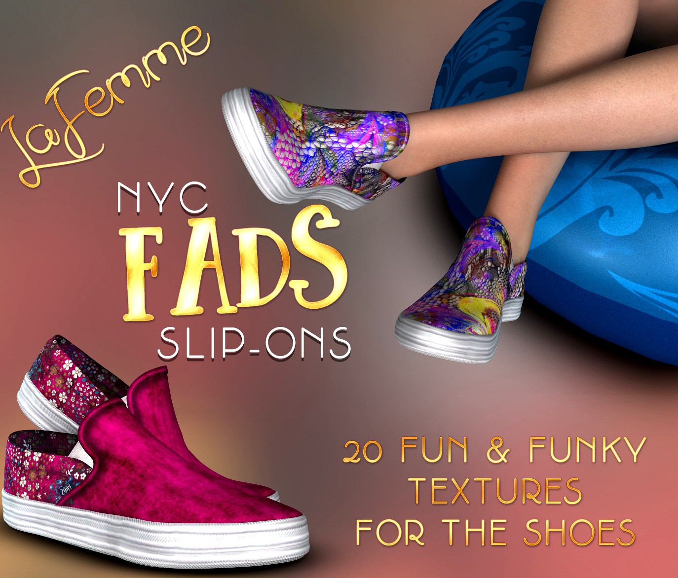 NYC Fads SlipOns for La Femme