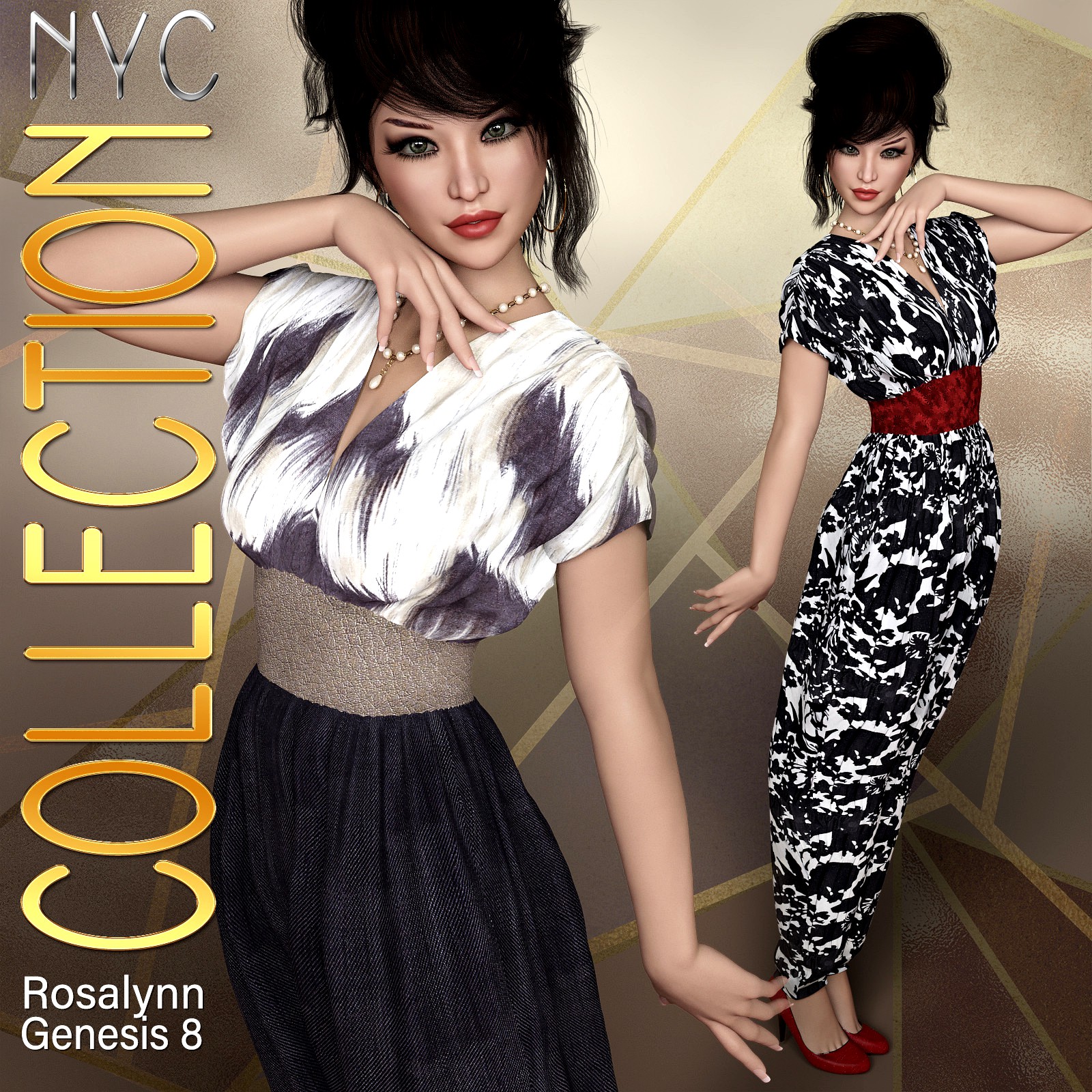 NYC Collection: dForce Rosalynn Outfit for Genesis 8 Female