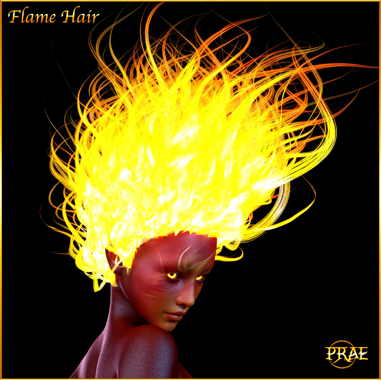Prae-Flame Hair For G3/G8 Daz