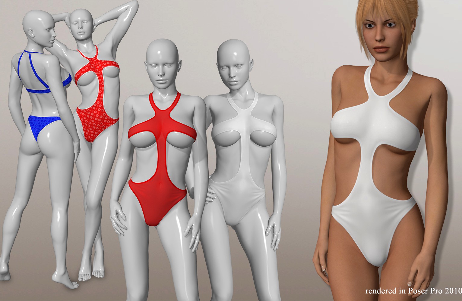Sexy One Piece Swimsuit I for V4A4G4S4Elite and Poser