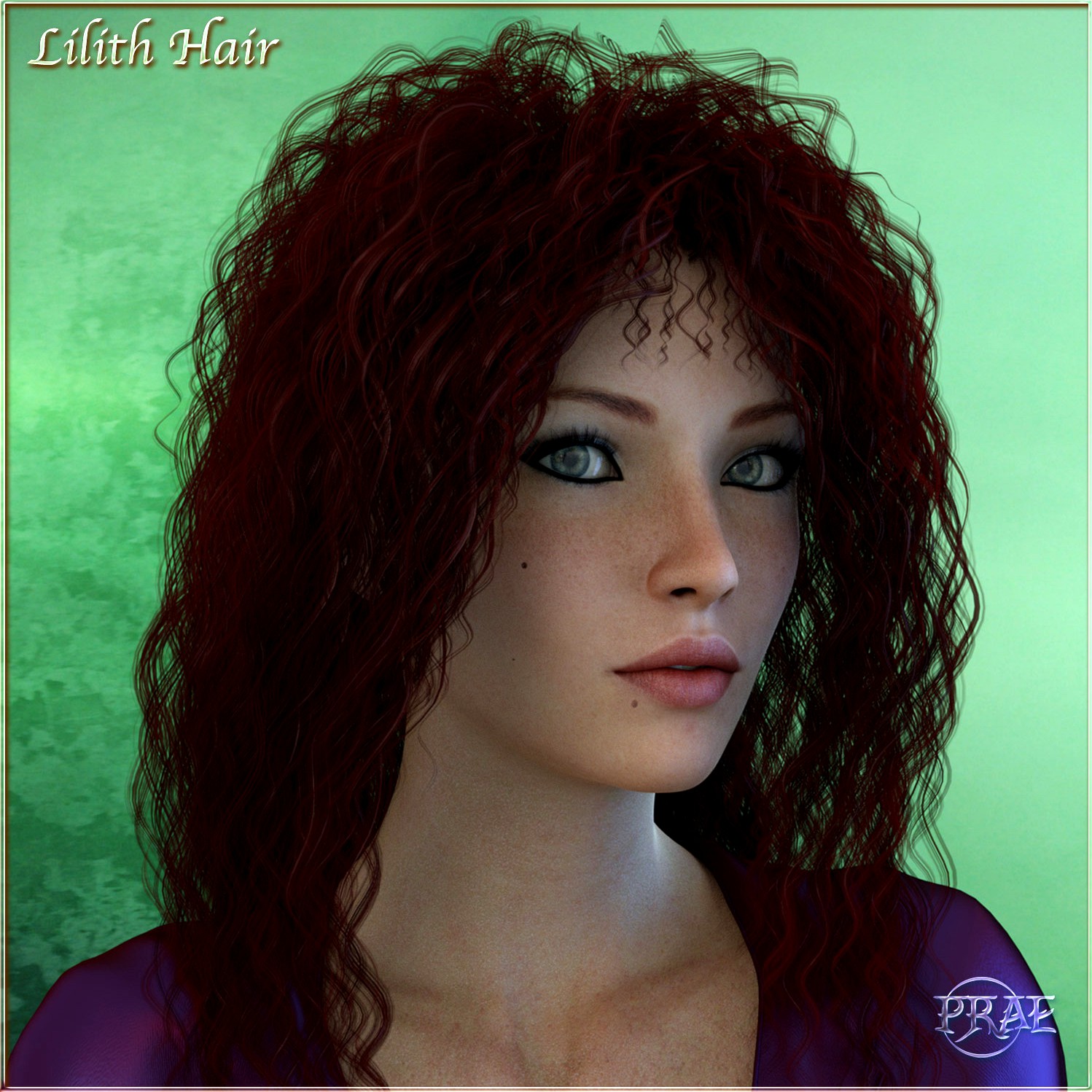 Prae-Lilith Hair For G3 G8 Daz