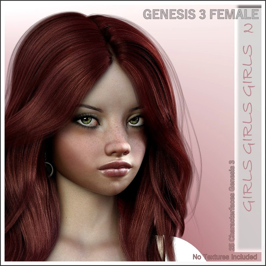 Girls Girls Girls- G3F 25 Character Faces