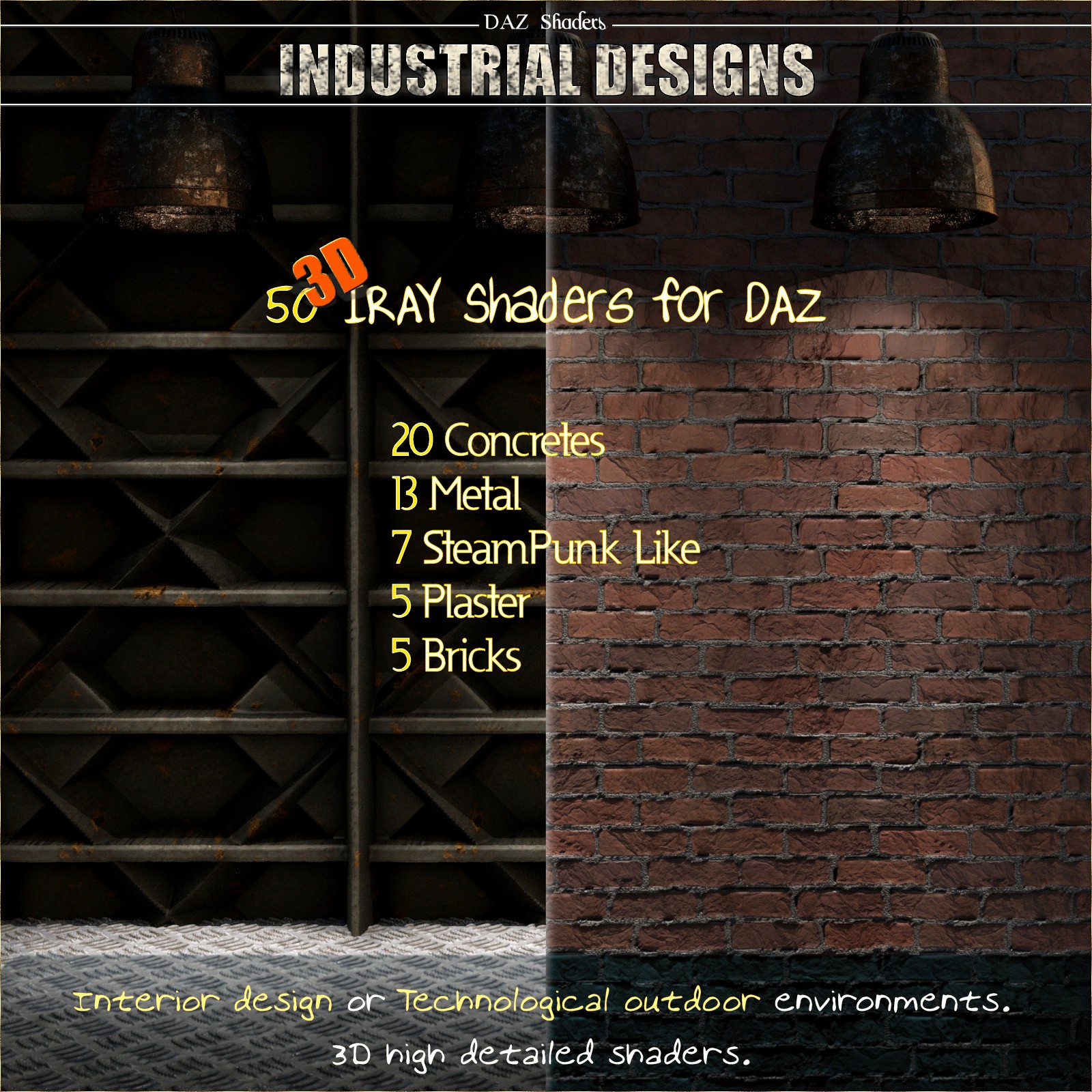 Industrial Designs - IRAY Shaders for DAZ