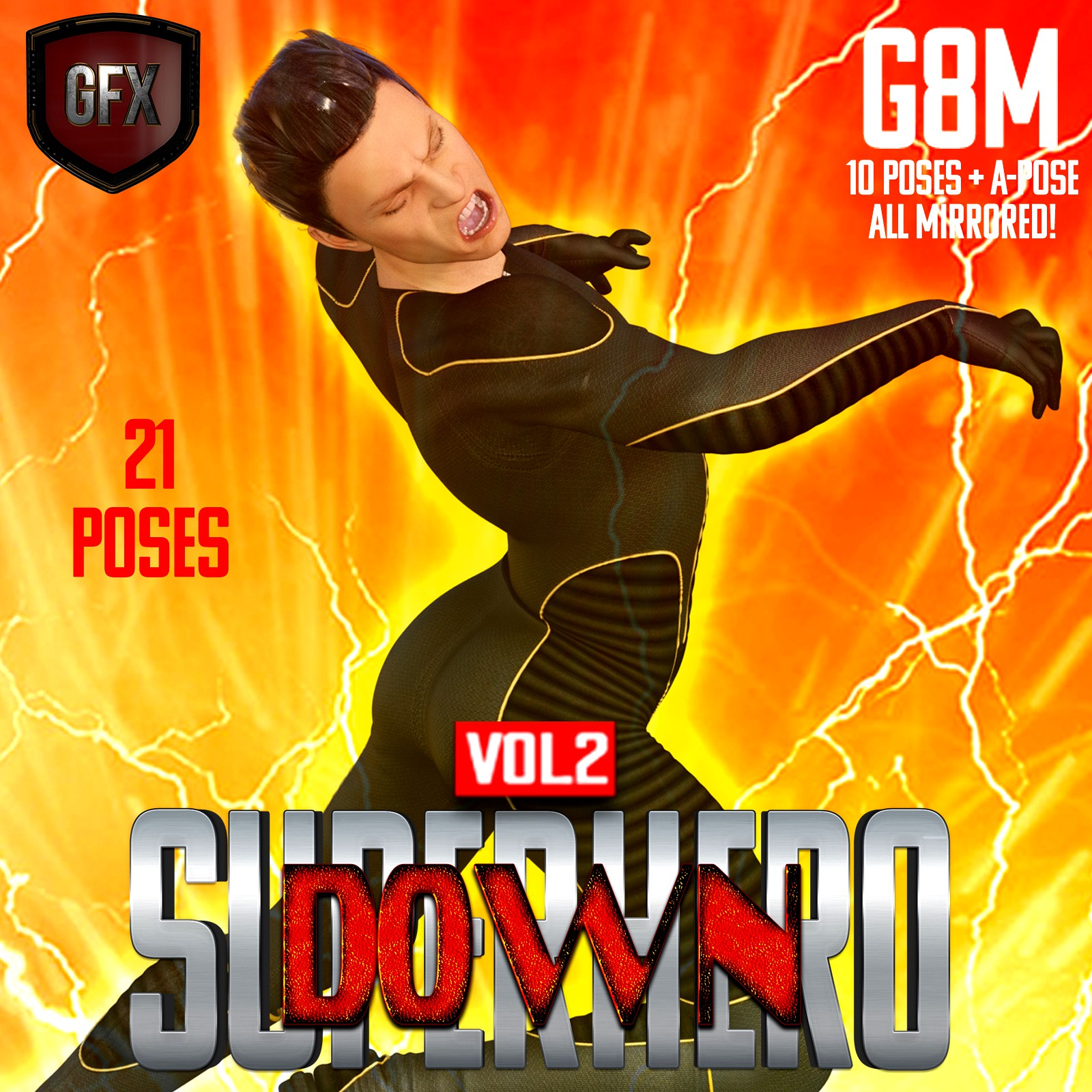 SuperHero Down for G8M Volume 2