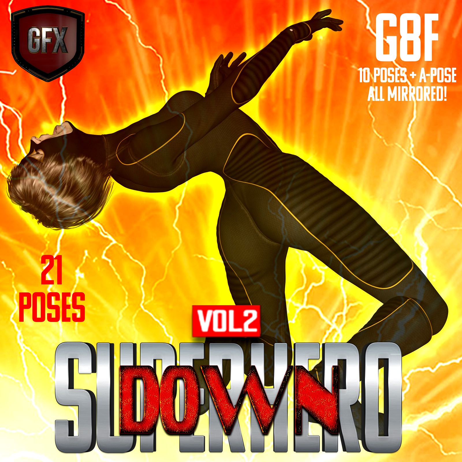 SuperHero Down for G8F Volume 2