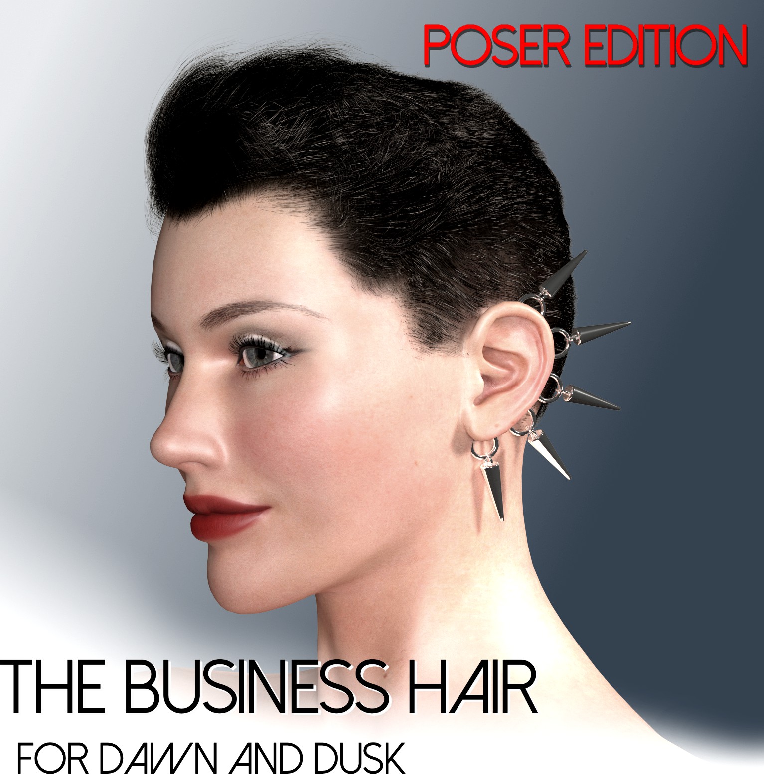 The Business Hair for Dawn and Dusk - Poser Edition